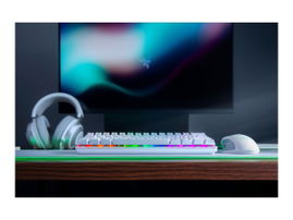 Razer Huntsman Mini - Teclado - retroiluminación - USB - EE. UU. - interruptor: Razer Clicky Optical Purple - mercurio