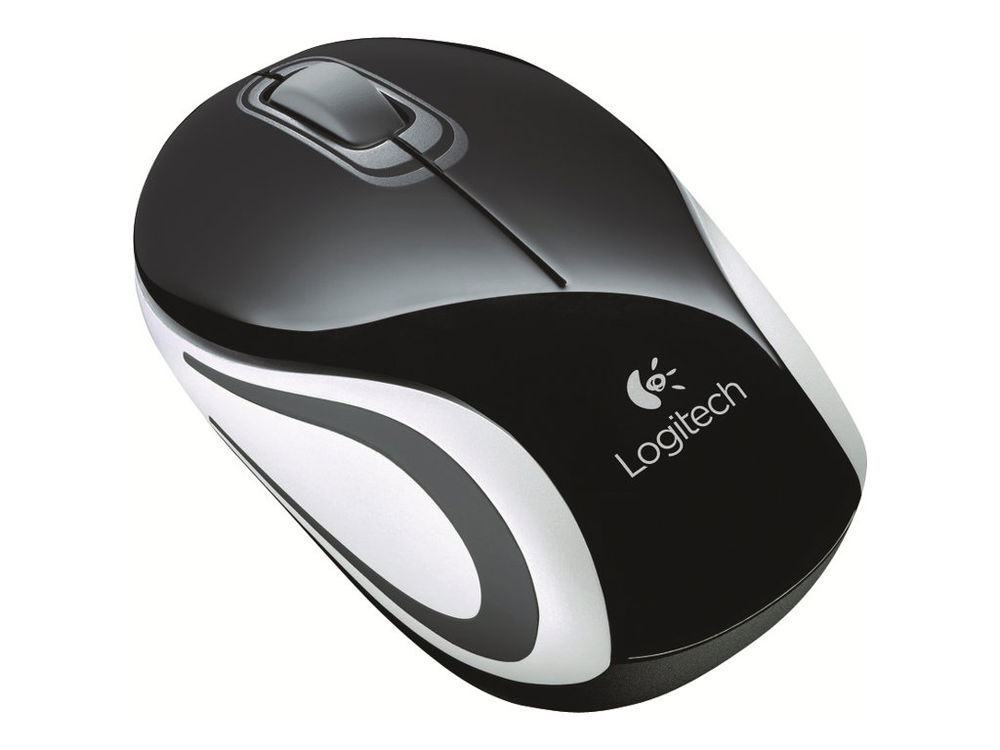 Logitech M187 - Ratón - óptico - 3 botones - inalámbrico - 2.4 GHz - receptor inalámbrico USB - negro