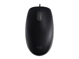 Logitech M110 Silent - Ratón - diestro y zurdo - óptico - 3 botones - cableado - USB - negro