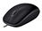Logitech M110 Silent - Ratón - diestro y zurdo - óptico - 3 botones - cableado - USB - negro