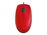 Logitech M110 Silent - Ratón - diestro y zurdo - óptico - 3 botones - cableado - USB - rojo