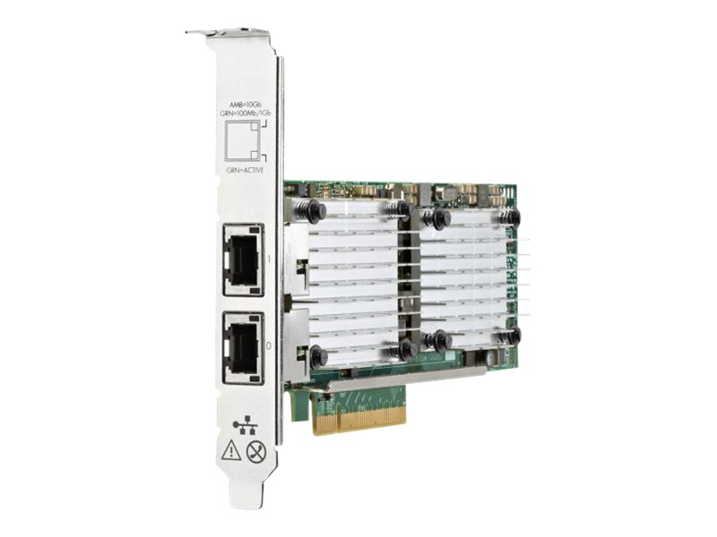 HPE 530T - Adaptador de red - PCIe 2.0 x8 - 10Gb Ethernet - para Apollo 4200 Gen10; ProLiant DL360 Gen10, DL388p Gen8 HPE 530T - Adaptador de red - PCIe 2.0 x8 - 10Gb Ethernet - para Apollo 4200 Gen10; ProLiant DL360 Gen10, DL388p Gen8