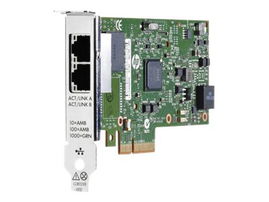 HPE 361T - Adaptador de red - PCIe 2.0 x4 perfil bajo - Gigabit Ethernet x 2 - para ProLiant DL360 Gen10, DL388p Gen8