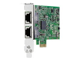 HPE 332T - Adaptador de red - PCIe 2.0 perfil bajo - Gigabit Ethernet x 2 - para ProLiant DL360 Gen10, DL388p Gen8