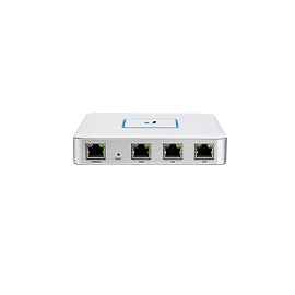 Router UniFi puertos Ethernet Gigabit, desempeño de 1 Mpps, hasta 100 dispositivos en LAN, bloqueo de tráfico por categoría, administración desde la nube
