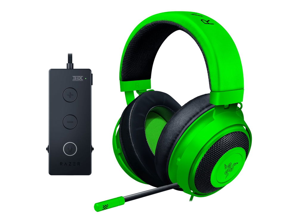 Razer Kraken - Tournament Edition - auricular - tamaño completo - cableado - conector de 3,5 mm - verde Razer Kraken - Tournament Edition - auricular - tamaño completo - cableado - conector de 3,5 mm - verde