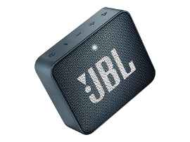 JBL Go 2 - Altavoz - para uso portátil - inalámbrico - Bluetooth - 3 vatios - azul marino - 5 horas de reproducción - Resistente al agua - Entrada de cable de audio