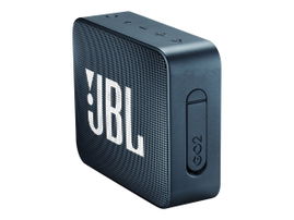 JBL Go 2 - Altavoz - para uso portátil - inalámbrico - Bluetooth - 3 vatios - azul marino - 5 horas de reproducción - Resistente al agua - Entrada de cable de audio
