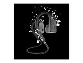 JBL Endurance Dive - Auriculares internos con micro - en oreja - montaje detrás del cuello - Bluetooth - inalámbrico - negro