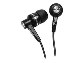 Klip Xtreme KSE-105 - Auriculares internos - en oreja - cableado - conector de 3,5 mm - negro