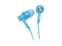 Klip Xtreme KSE-105 - Auriculares internos - en oreja - cableado - conector de 3,5 mm - azul