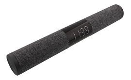 Xtech XTS-650 - Styx Barra de sonido - Negro con gris - Barra de sonido con reloj digital, tecnología inalámbrica y micrófono integrado para conversaciones con manos libres - Reproducción de música sin cables hasta 10 metros de distancia de la fuente
