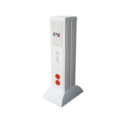 Mini columna para concentrar, distribuir y ordenar cables de energía eléctrica o puertos de datos de telecomunicaciones (10000-01000) Mini columna para concentrar, distribuir y ordenar cables de energía eléctrica o puertos de datos de telecomunicaciones (10000-01000)
