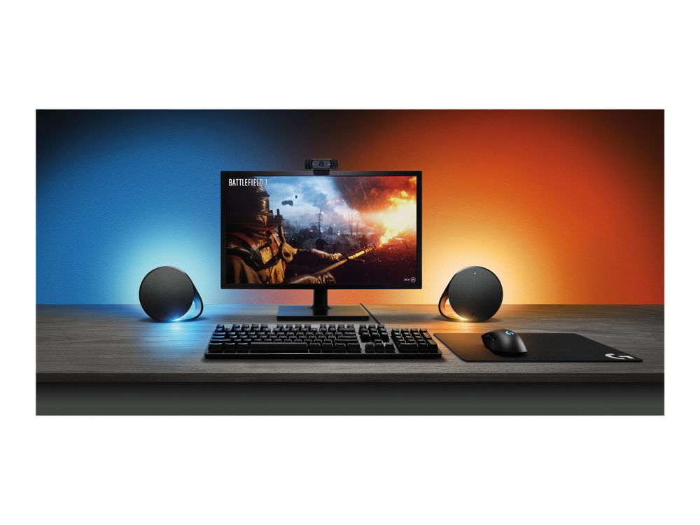 Logitech G560 - Sistema de altavoces - para PC - canal 2.1 - inalámbrico - Bluetooth - USB - 120 vatios (Total)