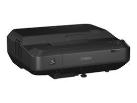 Epson Home Cinema LS100 - Proyector 3LCD - 4000 lúmenes (blanco) - 4000 lúmenes (color) - WUXGA (1920 x 1200) - 16:10 - 1080p - objetivo fijo para distancias ultracortas - LAN - negro - con 2 años de Servicio Epson Extra Care Home