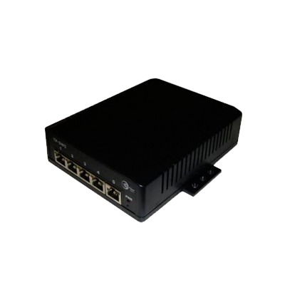 Switch para Aplicación Solar, 4 Puertos PoE 802.3 af/at 10/100/1000 Mbps y un Puerto de Datos, Entrada 12-24 VCD Switch para Aplicación Solar, 4 Puertos PoE 802.3 af/at 10/100/1000 Mbps y un Puerto de Datos, Entrada 12-24 VCD
