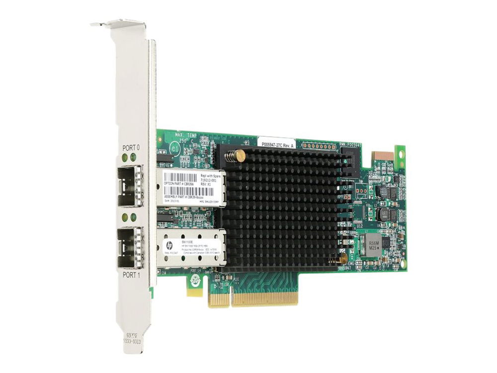 HPE StoreFabric SN1100E - Adaptador de bus de host - PCIe 3.0 x8 perfil bajo - 16Gb Fibre Channel x 2 - para Integrity MC990; ProLiant DL360p Gen8, ML350p Gen8, XL230a Gen9; StoreEasy 3850 HPE StoreFabric SN1100E - Adaptador de bus de host - PCIe 3.0 x8 perfil bajo - 16Gb Fibre Channel x 2 - para Integrity MC990; ProLiant DL360p Gen8, ML350p Gen8, XL230a Gen9; StoreEasy 3850