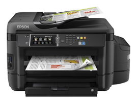 Epson EcoTank L1455 - Impresora multifunción - color - chorro de tinta - 297 x 432 mm (original) - A3 (material) - hasta 16 ppm (copiando) - hasta 18 ppm (impresión) - 500 hojas - 33.6 Kbps - LAN, Wi-Fi(n), host USB