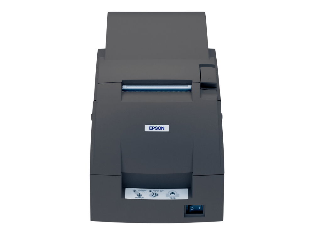 Epson TM U220A - Impresora de recibos - bicolor (monocromático) - matriz de puntos - Rollo (7,6 cm) - 17,8 cpp - 9 espiga - hasta 6 líneas/segundo - USB - cortador - cortador - gris oscuro