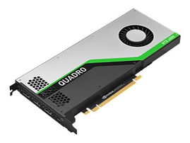 NVIDIA Quadro RTX 4000 - Tarjeta gráfica - Quadro RTX 4000 - 8 GB GDDR6 - PCIe 3.0 x16 - 3 x DisplayPort, USB-C - adaptadores incluidos NVIDIA Quadro RTX 4000 - Tarjeta gráfica - Quadro RTX 4000 - 8 GB GDDR6 - PCIe 3.0 x16 - 3 x DisplayPort, USB-C - adaptadores incluidos