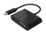 Belkin USB-C to VGA + Charge Adapter - Adaptador de vídeo - 24 pin USB-C macho a HD-15 (VGA), USB-C (solo alimentación) hembra - negro - compatibilidad con 1080p, USB Power Delivery (60W)