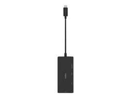 Belkin - Adaptador de vídeo - 24 pin USB-C macho a HD-15 (VGA), DVI-I, HDMI, DisplayPort hembra - negro - compatibilidad con 4K Belkin - Adaptador de vídeo - 24 pin USB-C macho a HD-15 (VGA), DVI-I, HDMI, DisplayPort hembra - negro - compatibilidad con 4K