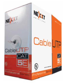 Nexxt - Par trenzado UTP Cat5e para exteriores - 24AWG - 305 m - CMX - Negro Nexxt - Par trenzado UTP Cat5e para exteriores - 24AWG - 305 m - CMX - Negro