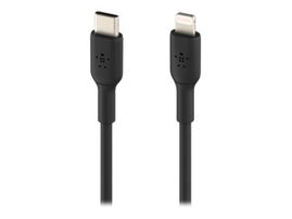 Belkin BoostCharge - Cable Lightning - 24 pin USB-C macho a Lightning macho - 1 m - negro - suministro de potencia USB (18W)
