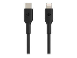 Belkin BoostCharge - Cable Lightning - 24 pin USB-C macho a Lightning macho - 1 m - negro - suministro de potencia USB (18W)