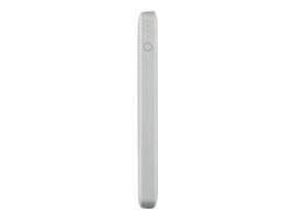 Belkin Pocket Power - Cargador portátil - 10000 mAh - 2.4 A - 2 conectores de salida (USB) - en el cable: Micro-USB - plata