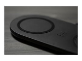 Belkin Dual Wireless Charging Pads - Base de carga inalámbrica + adaptador de corriente CA - 10 vatios - negro