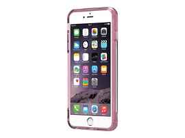 PureGear Slim Shell Pro - Carcasa trasera para teléfono móvil - plástico engomado - rosa, transparente - para Apple iPhone 6, 6s