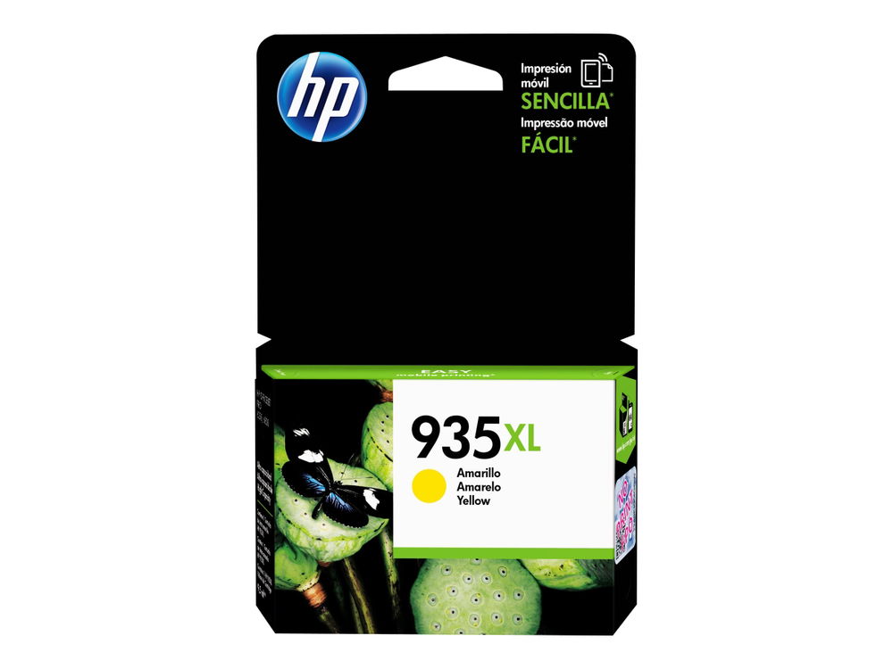 HP 935XL - 9.5 ml - amarillo - original - cartucho de tinta - para Officejet 6812, 6815, 6820; Officejet Pro 6230, 6230 ePrinter, 6830, 6835