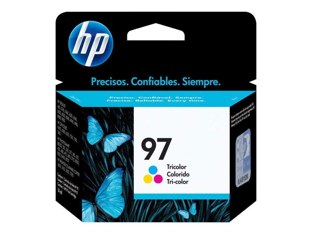 HP 97 - 14 ml - color (cian, magenta, amarillo) - original - cartucho de tinta - para Deskjet 69XX; Officejet 100, 100 L411, 150, 6310, H470; Photosmart 2575, 2610, 2710, 375