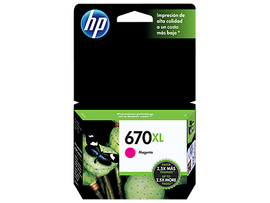 HP 670XL - Alto rendimiento - magenta - original - Ink Advantage - cartucho de tinta - para Deskjet Ink Advantage 3525, Ink Advantage 46XX, Ink Advantage 5525, Ink Advantage 6525