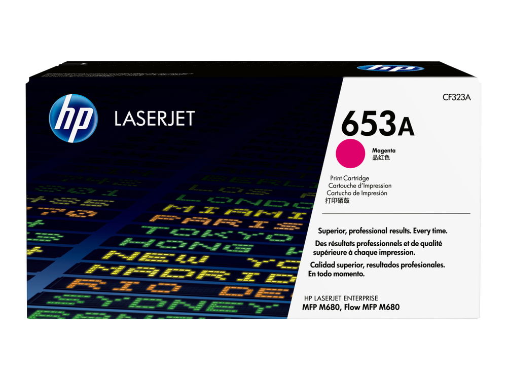 HP 653A - Magenta - original - LaserJet - cartucho de tóner (CF323A) - para Color LaserJet Enterprise MFP M680dn, MFP M680f; LaserJet Enterprise Flow MFP M680z