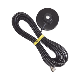 Black Magnetic Mount, 20 ft Cable RG58/U, 3-1/4” Diameter