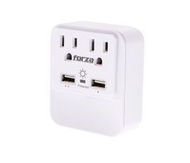 Tomacorriente Forza FWT-221USB - Protector de sobretensión