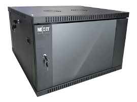 Nexxt Solutions SKD - Armario - instalable en pared - negro, RAL 9005 - 6U - 19