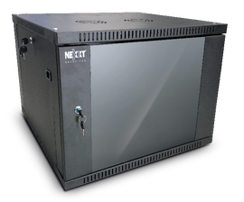 Nexxt Solutions SKD - Armario - instalable en pared - negro, RAL 9005 - 9U - 19 Nexxt Solutions SKD - Armario - instalable en pared - negro, RAL 9005 - 9U - 19