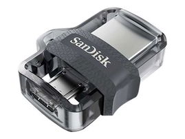 SanDisk Ultra Dual M3.0 - Unidad flash USB - 16 GB - USB 3.0 / micro USB SanDisk Ultra Dual M3.0 - Unidad flash USB - 16 GB - USB 3.0 / micro USB