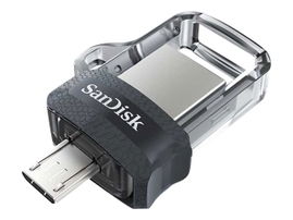SanDisk Ultra Dual M3.0 - Unidad flash USB - 16 GB - USB 3.0 / micro USB SanDisk Ultra Dual M3.0 - Unidad flash USB - 16 GB - USB 3.0 / micro USB