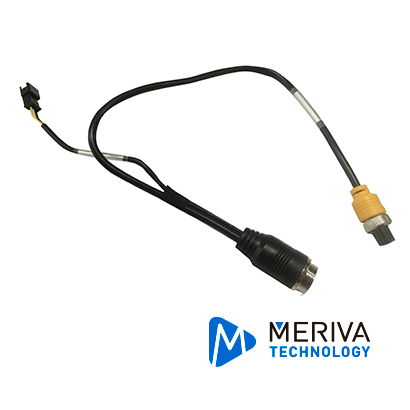 CABLE CONVERTIDOR DIN DE AVIACION DE 10PIN A 4PIN MERIVA TECHNOLOGY MODELO M10P48000 / COMPATIBLE CON MONITOR MA04KIT Y GRABADORES SERIE MX1N Y MM1N
