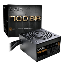 EVGA 700 BR - Fuente de alimentación (interna) - ATX12V / EPS12V - 80 PLUS Bronze - CA 100-240 V - 700 vatios - PFC activa