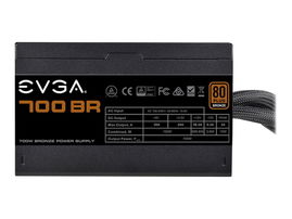 EVGA 700 BR - Fuente de alimentación (interna) - ATX12V / EPS12V - 80 PLUS Bronze - CA 100-240 V - 700 vatios - PFC activa