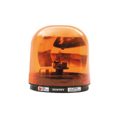 Rotary Light SENTRY with Parabolic Reflector of 95fpm, Amber Color, 24 Vdc Rotary Light SENTRY with Parabolic Reflector of 95fpm, Amber Color, 24 Vdc