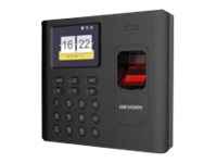 Hikvision DS-K1A802MF - Sistema de reloj registrador - huella dactilar, RFID - 3000 empleados - Ethernet, USB, Wi-Fi - negro