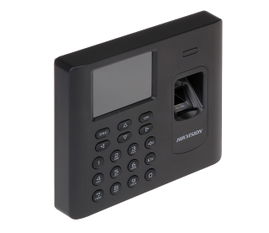 Hikvision DS-K1A802MF - Sistema de reloj registrador - huella dactilar, RFID - 3000 empleados - Ethernet, USB, Wi-Fi - negro