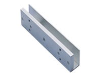 ZKTeco - AL-180PU - soporte de seguridad magnético en la puerta de vidrio sin marco - Para la instalación de la placa de conexión de cierres magnéticos de la serie 180kg 8-12mm puertas de vidrio sin marco - 0.33Kg - 140 x 40 x  30mm