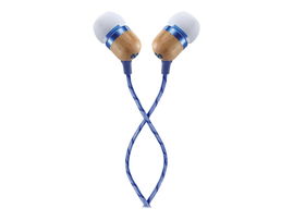 House of Marley Smile Jamaica - Auriculares internos con micro - en oreja - cableado - conector de 3,5 mm - aislamiento de ruido - denim blue